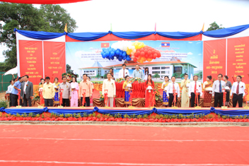 The commencement ceremony of the Project “Construction of the Library - Documentation Centre and Office Building of Lao Academy of Social Sciences”