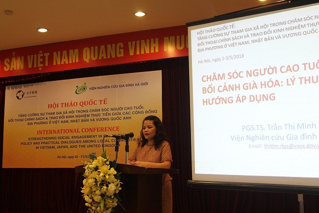 Assoc.Dr. Tran Thi Minh Thi presented at the seminar