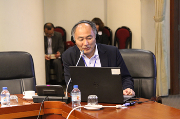 Prof., Dr. Masami ISHIDA was giving his presentation at the symposium