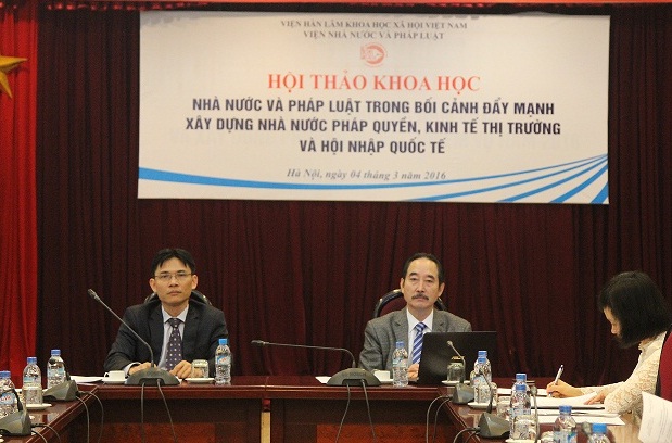 Assoc. Prof. Dr. Nguyen Duc Minh and <br>Assoc. Prof. Dr. Nguyen Nhu Phat chaired the Session 1
