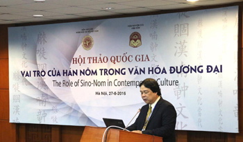 Ass.Prof., Dr. Dang Nguyen Anh, Vice President of VASS, was delivering his opening speech at the conference