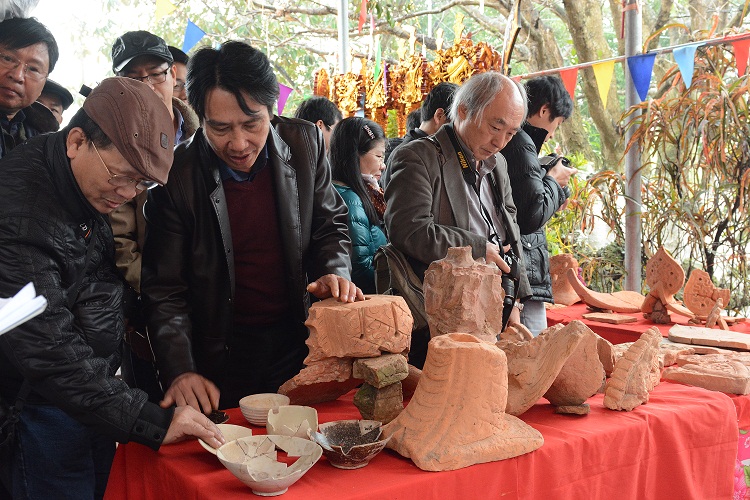 Some artifacts found at Lo Giang Palace site, Thai Binh 