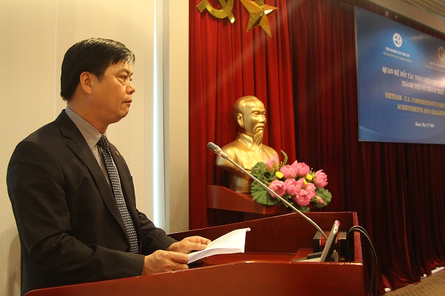 Assoc. Prof. Dr. Pham Van Duc reported the opening speech in the conference