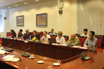 The delegation of The Ministry of Science, Technology <br>and Environment of Cuba