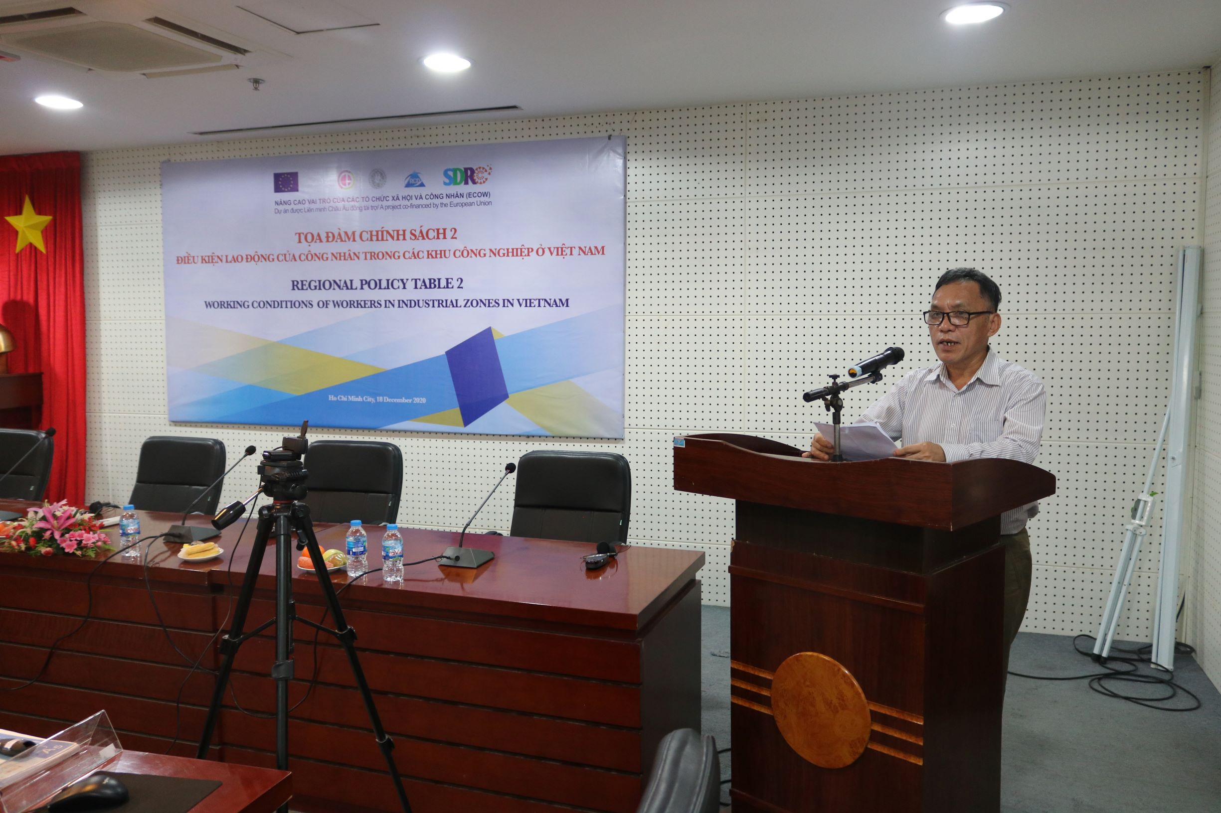 Assoc.Prof.Dr. Nguyen An Ha, Project Coordinator speaking <br>