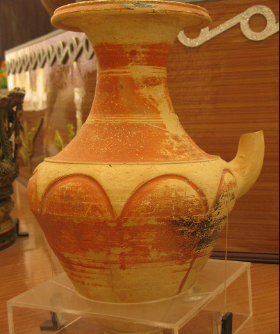 Ceramic vase with terracotta faucet, Oc Eo culture.