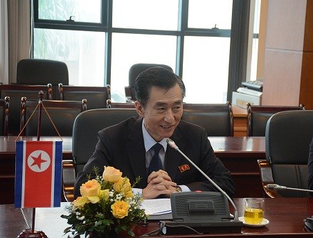 Mr. Ri Ho Jun at the meeting