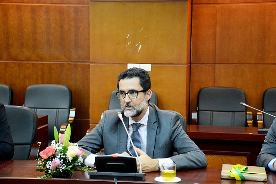 Deputy Minister of Foreign Affairs of Brazil- Mr. Eduardo Paes Saboia at the working session