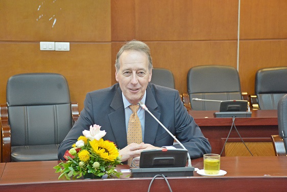 Mr. Clauspeter Hill, Deputy Head of European and International Cooperation Department, KAS Berlin Institute at the meeting