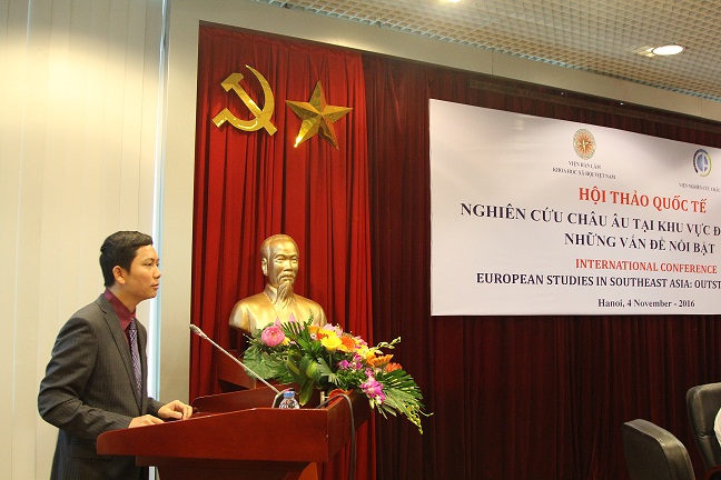 Assoc. Prof. Bui Nhat Quang made an opening speech<br>at the conference