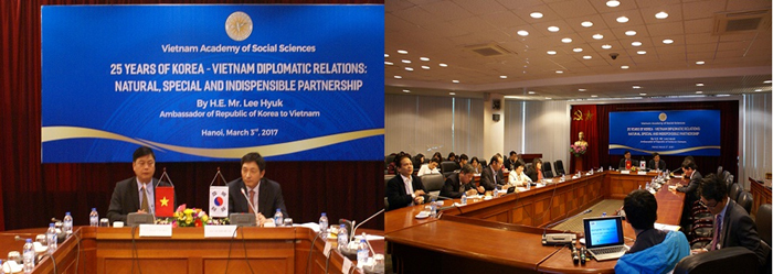 Prof., Dr. Pham Van Duc and Mr Lee Hyuk co-chaired the seminar